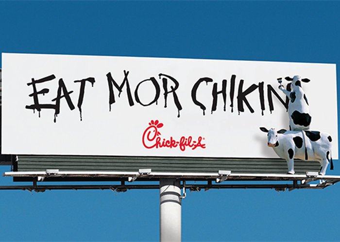chick fil a billboard